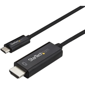 StarTech.com 3ft (1m) USB C to HDMI Cable - 4K 60Hz USB Type C DP Alt Mode to HDMI 2.0 Video Display Adapter Cable - Works