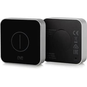 Eve Button Connected Home Remote - Button Switch - Light Control, Lamp - Siri, Apple HomeKit Supported - 3 V DC - Black