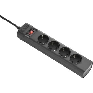 Schneider Electric Power Strip - IEC 60320 C14 - 4 x Schuko CEE 7/3 - 1.50 m Cord - 10 A Current - 230 V AC Voltage - 2.50