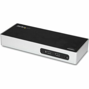 StarTech.com USB 3.0 Docking Station - Dual Monitor Laptop Dock with HDMI & DVI/VGA - 6x USB Type-A Hub, GbE - Universal W