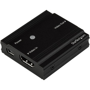 StarTech.com HDMI Signal Booster - HDMI Repeater Extender - 4K 60Hz - 3840 × 2160 - 35 m Maximum Operating Distance - 1 x 