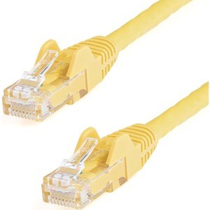 StarTech 50cm CAT6 Ethernet Cable - Yellow Snagless Gigabit - 100W PoE UTP 250Mhz Category 6 Patch Cord UL Certified Wirin