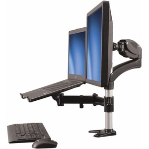 StarTech.com Laptop Monitor Stand, Computer Monitor Stand, Articulating, VESA Mount Monitor Desk Mount, For up to 27"(17.6