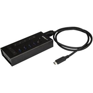 StarTech.com 7 Port USB C Hub - 2x USB-C & 5x USB-A - Mountable Metal USB 3.0 Type-C Hub - 5Gbps USB 3.2 Gen 1 - Self Powe