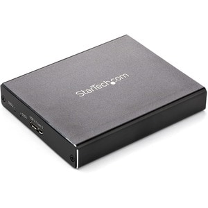 StarTech.com Dual-Slot Drive Enclosure for M.2 SATA SSDs - USB 3.1 (10Gbps) - RAID - 2 x SSD Supported - Serial ATA/600 Co