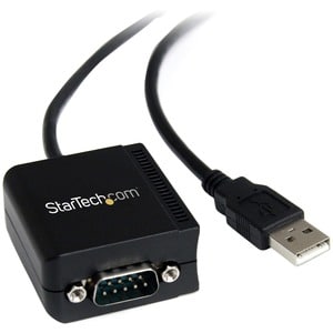 StarTech.com 8.3ft (2.5m) 1-Port FTDI USB to Serial RS232 Adapter Cable with Optical Isolation, USB to RS232 Adapter - TAA