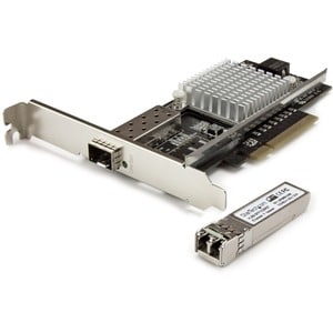 StarTech.com 10G Network Card - 1x 10G Open SFP+ Multimode LC Fiber Connector - Intel 82599 Chip - Gigabit Ethernet Card -