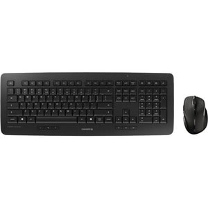 Clavier et souris CHERRY DW 5100 - Français - USB Sans fil RF - 105 Touches - Couleur du clavier/pavé tactile: Noir - USB 