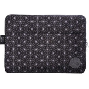 Smile Carrying Case (Sleeve) for 33 cm (13") Notebook - Black, Grey - Polyester, Nylon Body - Geometric - 300 mm Height x 