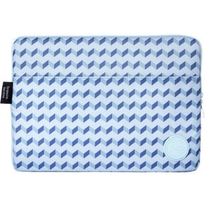 Smile Carrying Case (Sleeve) for 33 cm (13") Notebook - Blue - Polyester, Nylon Body - Geometric - 300 mm Height x 340 mm 