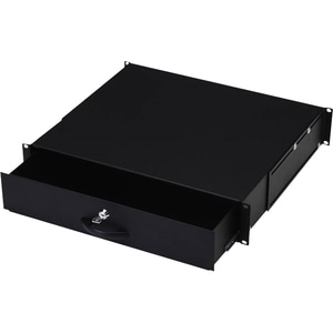 Digitus 2U Wandmontierbar Rackschublade - 482,60 mm Rack Width - Schwarz - Stahl - 25 kg Maximale Gewichtskapazität