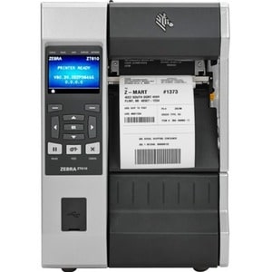 Zebra ZT610 Industrial Thermal Transfer Printer - Monochrome - Label Print - USB - Serial - Bluetooth - Wireless LAN - 12.