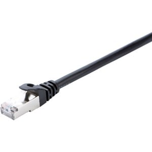 V7 V7CAT6STP-10M-BLK-1E 10 m Category 6 Network Cable for Modem, Router, Hub, Patch Panel, Wallplate, PC, Network Card, Ne