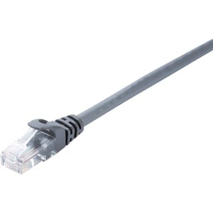 V7 V7CAT6UTP-03M-GRY-1E 3.05 m Category 6 Network Cable - Cable for Modem, Router, Hub, Patch Panel, Wallplate, PC, Networ