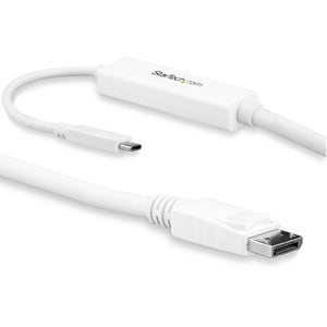 StarTech.com CDP2DPMM3MW. Kabellänge: 3 m, Anschluss 1: USB Typ-C, Anschluss 2: DisplayPort. Gewicht: 200 g, Breite: 20 mm