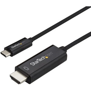 StarTech.com CDP2HD1MBNL. Kabellänge: 1 m, Anschluss 1: USB Typ-C, Anschluss 2: HDMI. Gewicht: 36 g, Breite: 22 mm, Tiefe: