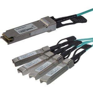 StarTech.com QSFP4X10GAO3. Kabellänge: 3 m, Anschluss 1: QSFP+, Anschluss 2: 4x SFP+