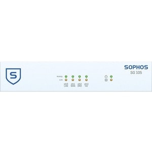 Sophos SG 105 Network Security/Firewall Appliance - 4 Port - 1000Base-T - Gigabit Ethernet - 4 x RJ-45 - 1U - Desktop, Rac