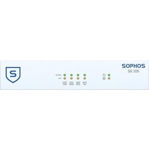 Sophos SG 105 Network Security/Firewall Appliance - 4 Port - 1000Base-T - Gigabit Ethernet - 4 x RJ-45 - 1U - Desktop, Rac