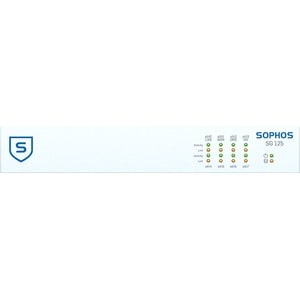 Sophos SG 125 Network Security/Firewall Appliance - 8 Port - 1000Base-T - Gigabit Ethernet - 8 x RJ-45 - 1U - Rack-mountab