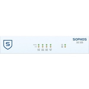 Sophos SG 105w Network Security/Firewall Appliance - 4 Port - 1000Base-T - Gigabit Ethernet - Wireless LAN IEEE 802.11n - 