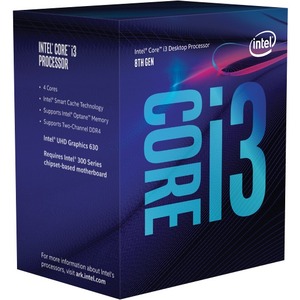 Intel Core i3 i3-8100T Quad-core (4 Core) 3.10 GHz Processor - OEM Pack - 6 MB L3 Cache - 1 MB L2 Cache - 64-bit Processin