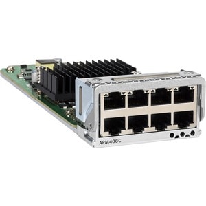 Netgear 8x100M/1G/2.5G/5G/10GBASE-T Port Card - For Data Networking - 8 x RJ-45 10GBase-T LAN - Twisted Pair10 Gigabit Eth