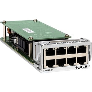 Netgear 8x100M/1G/2.5G/5G/10GBASE-T PoE+ Port Card - For Data Networking - 8 x RJ-45 10GBase-T LAN - Twisted Pair10 Gigabi