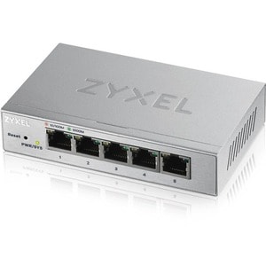 ZYXEL GS1200 GS1200-5 5 Ports Manageable Ethernet Switch - Gigabit Ethernet - 10/100/1000Base-T - 2 Layer Supported - Twis