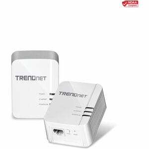 TRENDnet Powerline 1300 AV2 Adapter Kit, Includes 2 x TPL-422E Powerline Ethernet Adapters, IEEE 1905.1 & IEEE 1901, Gigab