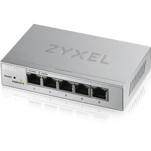 ZYXEL GS1200 GS1200-5 5 Ports Manageable Ethernet Switch - 2 Layer Supported - Twisted Pair - Desktop - 5 Year Limited War