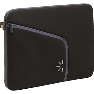 Case Logic PLS-15 Carrying Case (Sleeve) for 16" Notebook, Battery, USB Drive, Accessories - Black - Neoprene Body - Suede