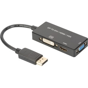 Assmann 20 cm DVI/DisplayPort/HDMI/VGA AV-Kabel für Notebook, HDTV, Audio-/Video-Gerät - 1 - Zweiter Anschluss: 1 x HDMI 1