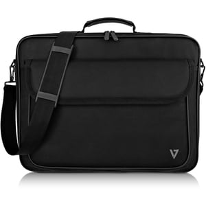 Maletín V7 Essential CCK16-BLK-3E (funda de transporte) para portátil hasta 16" (40,6cm) - Negro - 600D Poliéster, Poliést