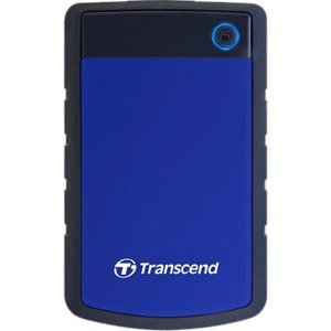 Transcend StoreJet Tragbar Festplatte - 2,5" Extern - 4 TB - SATA - Blau - USB 3.0 - 256-bit Verschlüsselungsstandard - 3 