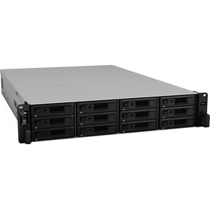 Synology RackStation RS3618XS 12 x Total Bays SAN/NAS Storage System - Intel Xeon D-1521 Quad-core (4 Core) 2.40 GHz - 8 G