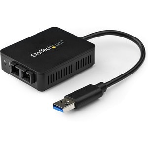 StarTech.com USB to Fiber Optic Converter - 1000Base-SX SC - USB 3.0 to Gigabit Ethernet Network Adapter - 550m MM - Windo