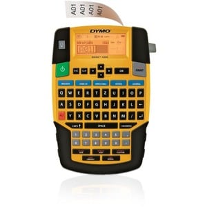 Dymo Rhino Rhino 4200 Electronic Label Maker - Thermal Transfer - Tape, Label6 mm, 9 mm, 12 mm, 19 mm - Battery - 6 Batter