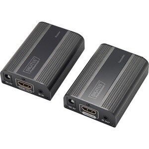 DIGITUS Professional DS-55204 Video Extender Transmitter/Receiver - Wired - 1 Input Device - 1 Output Device - 60 m Range 