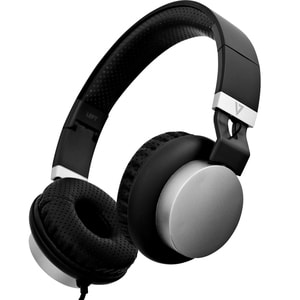 V7 HA601-3EP Wired Over-the-head Stereo Headset - Black, Silver - Binaural - Circumaural - 32 Ohm - 20 Hz to 20 kHz - 180 