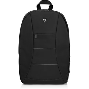 V7 Essential CBK1-BLK-9E Carrying Case (Backpack) for 39.6 cm (15.6") Notebook, Bottle, Gear, Bottle - Black - Polyester B