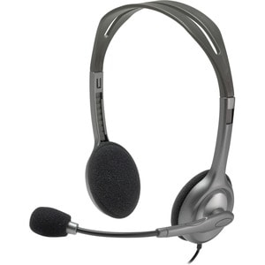 Logitech H111 Wired Over-the-head Stereo Headset - Black - Binaural - Supra-aural - 32 Ohm - 20 Hz to 20 kHz - 179.8 cm Ca