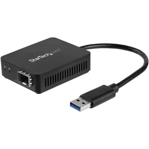 StarTech.com USB to Fiber Optic Converter - Open SFP - USB 3.0 to Gigabit Ethernet Network Adapter - 1000BASE-SX/LX - Wind