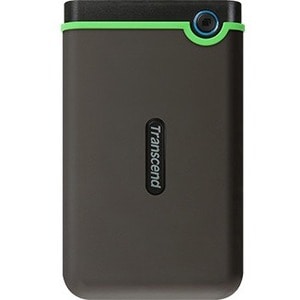 Transcend StoreJet Tragbar Festplatte - 2,5" Extern - 2 TB - Grau - USB 3.1 - 256-bit Verschlüsselungsstandard