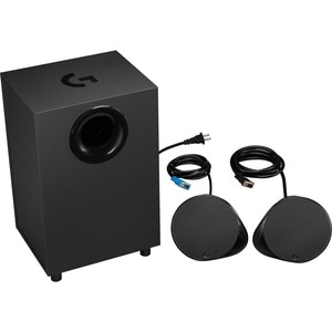 Logitech LIGHTSYNC G560 2.1 Bluetooth Speaker System - 120 W RMS - Black - 40 Hz to 18 kHz - DTS:X - USB