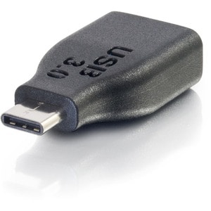 C2G USB 3.0 (USB 3.1 Gen 1) USB-C® to USB-A Adapter Converter M/F - Black - 1x USB 3.0 Type A - Female - 1x USB 3.0 Type C