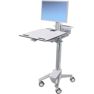 Ergotron StyleView Medizinische Warenkorb - Drücken/Ziehen Griff - 15,88 kg Kapazität - 4 Rollen - 102 mm Rollengröße - Pl