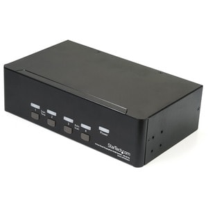 StarTech.com SV431DPDDUA2, 3840 x 2160 Pixel, 4K Ultra HD, Rack-Einbau, 18 W, 2U, Schwarz