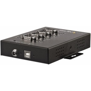 StarTech.com USB to RS232/RS485/RS422 4 Port Serial Hub Adapter - Industrial Metal USB 2.0 to DB9 Serial Converter - Din R