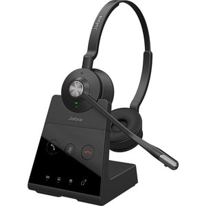 Jabra Engage 65 Stereo Wireless Over-the-head Stereo Headset - Binaural - 15000 cm - DECT - 40 Hz to 16 kHz - Electret, Co